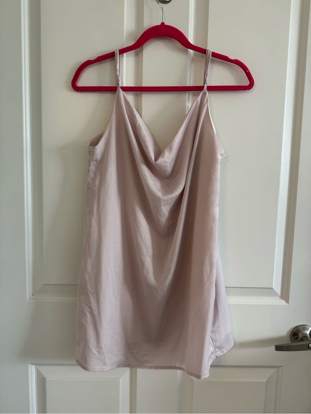 Tobi Blush Pink Satin Mini Slip Dress